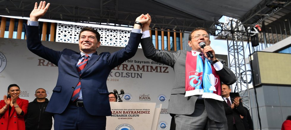Ekrem İmamoğlu ve Ahmet Kaya, Birlikte Miting Yaptı