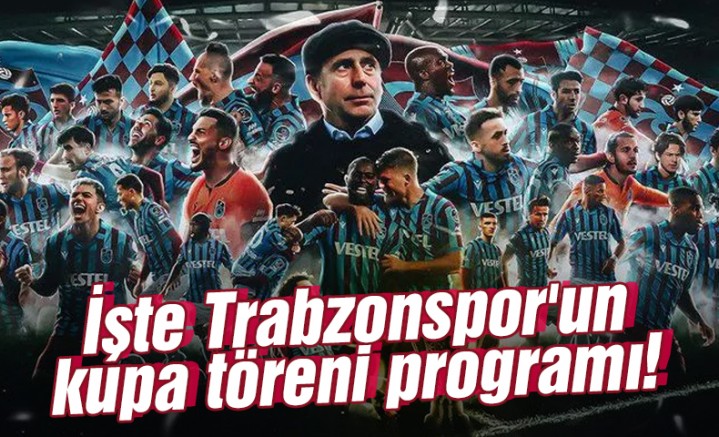 Şampiyon Trabzonspor'un Kupa Töreni Ayrıntıları Belli Oldu