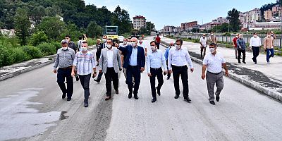 Başkan Zorluoğlu, Çarşıbaşı'ndaydı