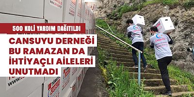 Cansuyu Trabzon Temsilciliği 500 Kumanya Dağıtımı Gerçekleştirdi