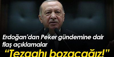 Erdoğan'dan Sedat Peker gündemine dair flaş açıklamalar!