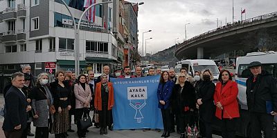 Uygur kadınları için Trabzon'da eylem!