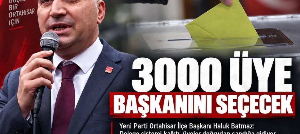 3080 ÜYE BAŞKANINI SEÇECEK