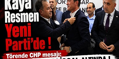 AHMET KAYA YENİ PARTİ’DE