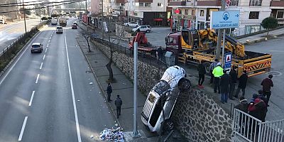 Akçaabat’ta İlginç Kaza