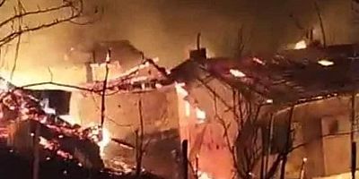 Araklı’da 7 Ev Yandı !