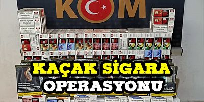 Emniyetten Kaçak Sigara Operasyonu