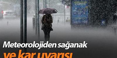 Meteoroloji'den Sağnak Yağış Uyarısı ! 