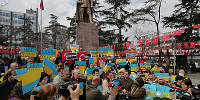 Rusya'nın Ukrayna'ya askeri operasyonu, Trabzon'da protesto edildi!