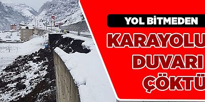 Sera Gölü Yolunda Göçük Meydana Geldi