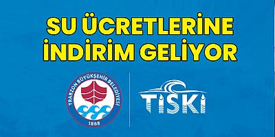 Su Ücretlerine Yüzde 50 ve Yüzde 75 İndirim Uygulanacak