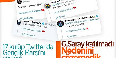 Süper Lig'den 17 Takım Gençlik Marşı'nı Söyledi