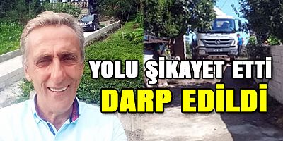 Trabzon Akoluk’ta Özel Mülke Beton Yol Tartışması Büyüyor