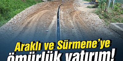 Trabzon'da 2 ilçede Su Sorunu Bitiriliyor !