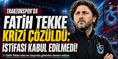 TRABZONSPOR FATİH TEKKE’NİN İSTİFASINI KABUL ETMEDİ!