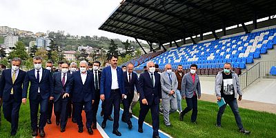 Yıldırım ve Kurum, Trabzon’da millet bahçesini gezdi!