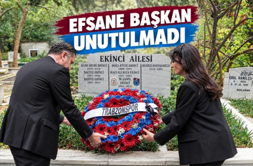 TRABZONSPOR’UN EFSANE BAŞKANI ŞAMİL EKİNCİ UNUTULMADI