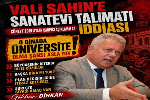 VALİ ŞAHİN’E SANATEVİ TALİMATI İDDİASI